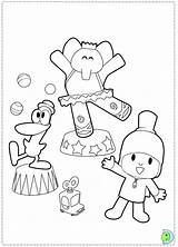 Coloring Pocoyo Dinokids Pages Close Print sketch template