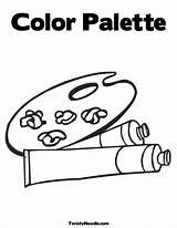 Coloring Paint Brush Popular sketch template