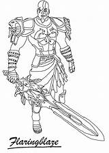 God War Coloring Pages Kratos Line Ares Drawing Getcolorings Printable Getdrawings Deviantart sketch template
