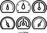 Tachometer Vector Linear Icons Icon Vecteezy Speedometer Classic Edit Auto sketch template