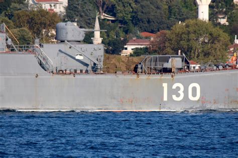 Russian Warship Korolev Passed Through Istanbul With Cargo On Her Deck