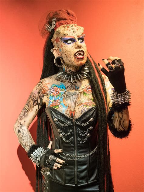 Most Tattooed Woman Model Of The Most Tattooed Woman At Ri… Flickr