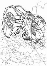 Coloring Pages Futuristic Combat Space Wars Ship Colorkid sketch template