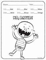 David Activities Shannon Color Subtraction Addition Number School Worksheets sketch template