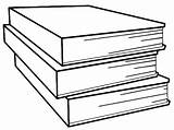 Books Stack Drawing Coloring Getdrawings sketch template
