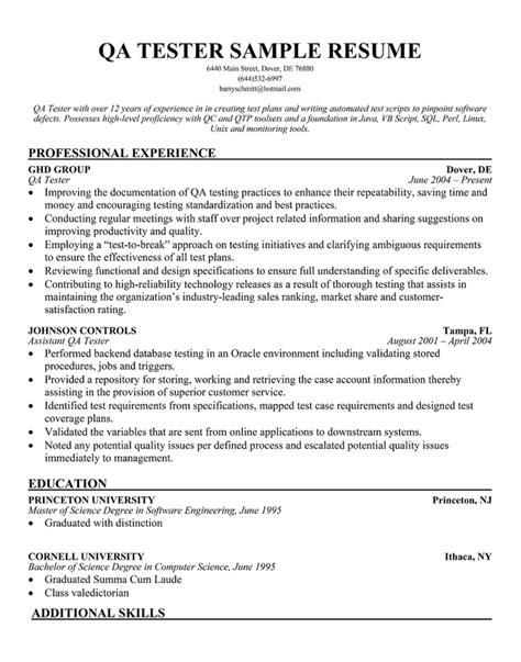 homework  queen annes county library sample resume software qa
