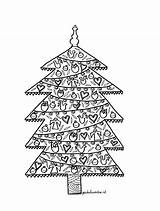 Kerstmis Kerstboom sketch template