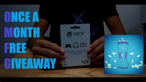Giveaway Xbox 25 T Card Youtube
