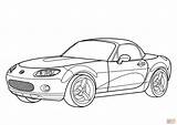 Mazda Coloring Mx Pages Miata Printable Rx Color Template Sketch Online Mitsubishi Print sketch template