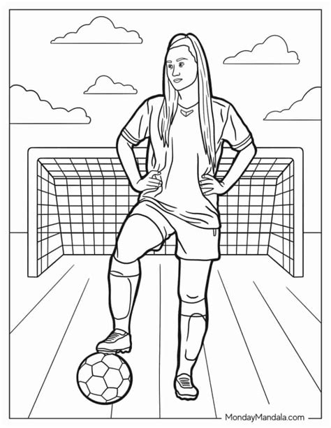 soccer coloring page   printables coloring home