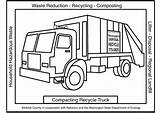 Truck Coloring Recycle Compacting Pages Garbage Camion Recyclage Printable sketch template
