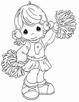 Precious Moments Coloring Pages Para Porrista Colorear Baby Los Printable Dibujos Digi Kleurplaten Cheerleader Stamps Halloween Sheets Niños Angels Colouring sketch template