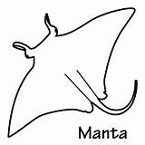 Coloring Mantarraya Stingray Manta Pinto Designlooter Sketch sketch template