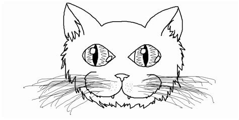 cat face coloring page beautiful  cat face template