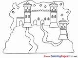 Colouring Castle Printable Night Kids Coloring Sheet Title sketch template
