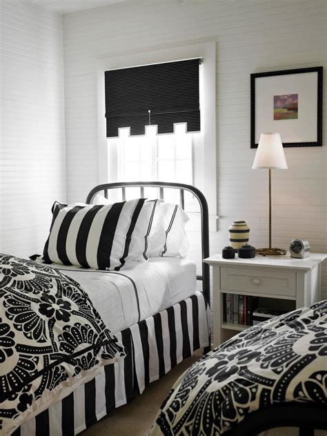 black  white bedrooms hgtv