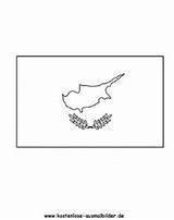 Fahnen Flaggen Ausmalen Malvorlagen Zypern sketch template