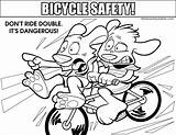 Safety Coloring Bicycle Pages Colouring Medium Resolution Getdrawings sketch template