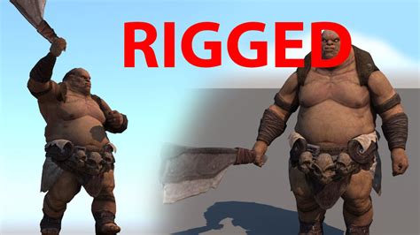 3d asset orc rigged cgtrader