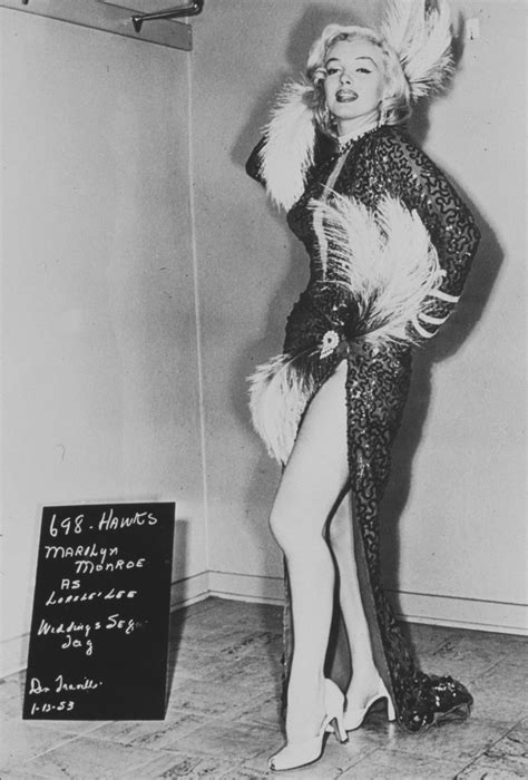 22 pictures of marilyn monroe wardrobe tests as lorelei lee in gentlemen prefer blondes 1953