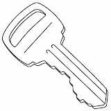 Keys Coloring Pages Llave sketch template