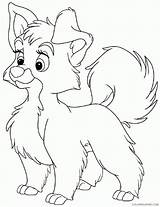 Lady Tramp Coloring Pages Coloring4free Printable Cartoons sketch template