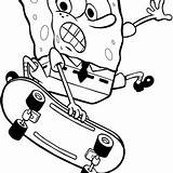 Skate Spongebob Andando Esponja Skateboard Squarepants Mickey Kidsplaycolor Tudodesenhos Cebolinha sketch template