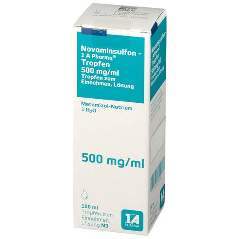 Novaminsulfon 1a Pharma Tropfen 100 Ml Shop