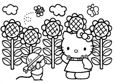 kitty coloring pages printable
