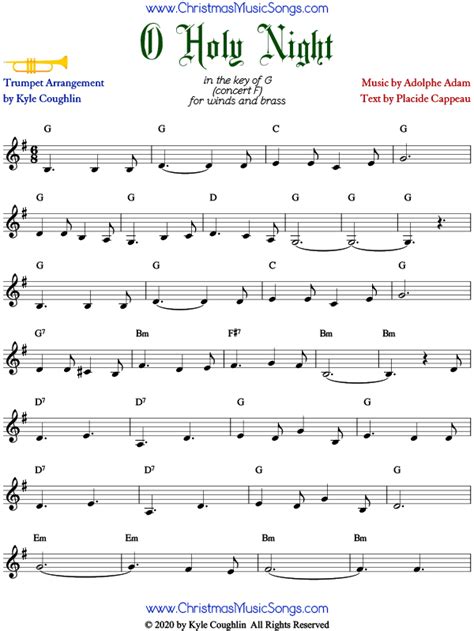 printable  holy night piano sheet