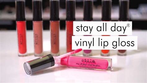 stila stay all day vinyl lip gloss youtube