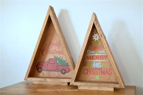 diy wooden triangle christmas trees adventures   diy mom