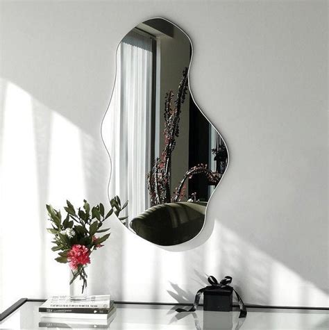 espejo asimetrico espejo irregular espejo de diseno mirrol etsy