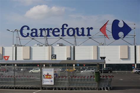 carrefour supermarket editorial image image