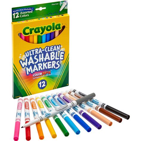 crayola colored pencils classic crayons  broad  fine tip