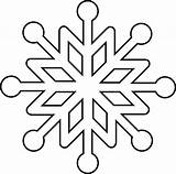 Snowflake Coloring Pages Snowflakes Getdrawings sketch template