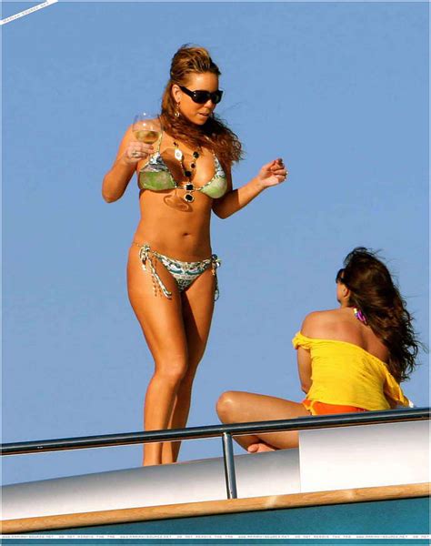 Mariah Carey In Bikini On Yacht Paparazzi Pictures And Nipple Slip Porn