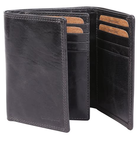 mens tri fold wallet leather mens wallet  leather crew
