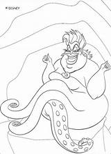 Ursula Coloring Pages Ariel Mermaid Little Eric Kids Color Drawings Print Colouring Printable Disney Simple Clipart Hamilton Alexander Hellokids Drawing sketch template