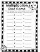 multiplication dice game  versions included multiplication game