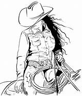 Cowgirls Villains Sheriffs sketch template