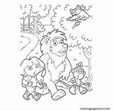 Dora Explorer Swiper Marquez Monkey sketch template