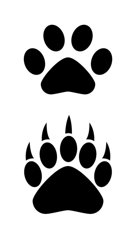 bear paw logo clipart wikiclipart