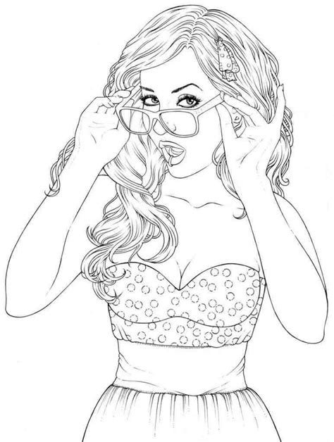 luxurious ideas  printable coloring pages  teenage girl