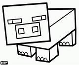 Minecraft Coloring Pages Pig Online Pork Food Para Colorear Cerdo Pintar Chops Imprimir Un Geek Crafts Kids Choose Craft Board sketch template