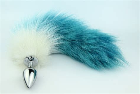 double color fox tail sexy girls pussy for adult female anal plug passion fun products asian