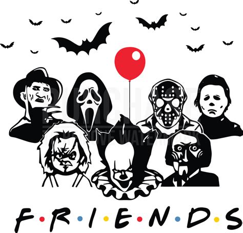 friends halloween svg horror svg
