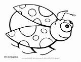 Ladybug Coloring Pages Cute Ladybird Bug Colouring Girl Color Kids Drawing Printable Cartoon Getcolorings Getdrawings Lady Print Colorings Fresh sketch template