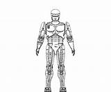 Robocop Coloring sketch template