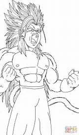 Ssj5 Goku Supercoloring sketch template